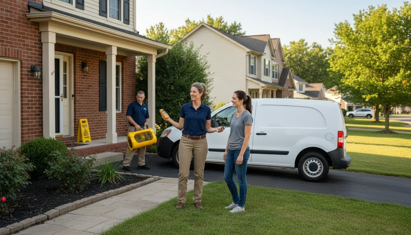 Residential water damage restoration in Greensburg, LA